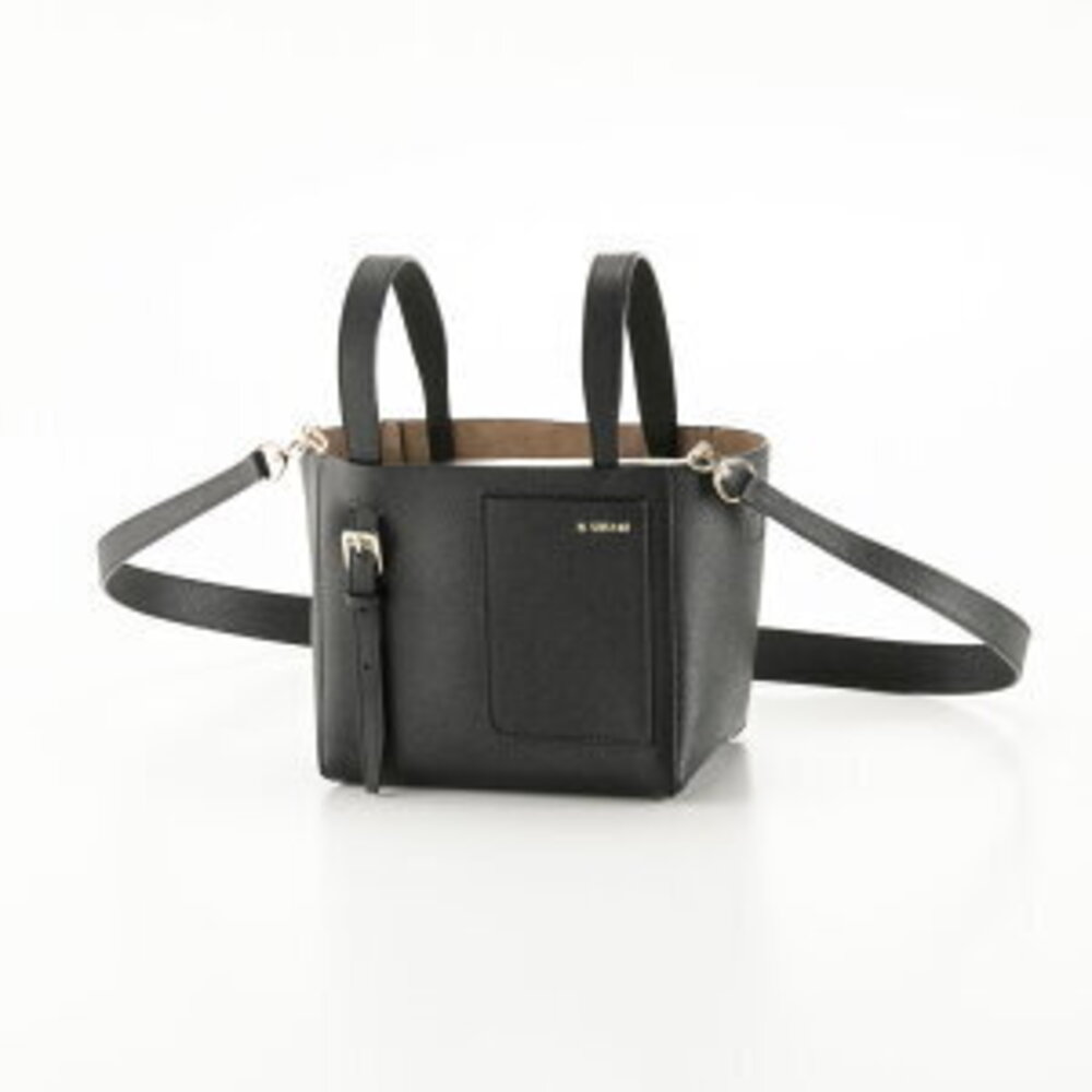 Valextra Bucket Handbag Tote Bag Double Strap